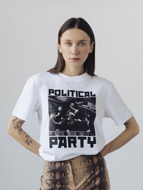 Футболка "Political Party" Біла 